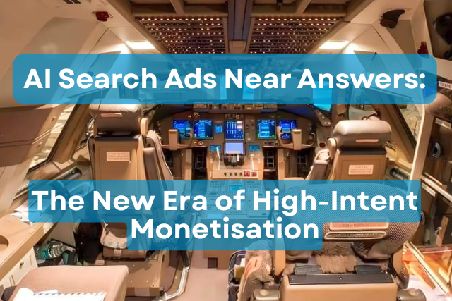 AI Search Ads Near Answers: The New Era of High-Intent Monetisation