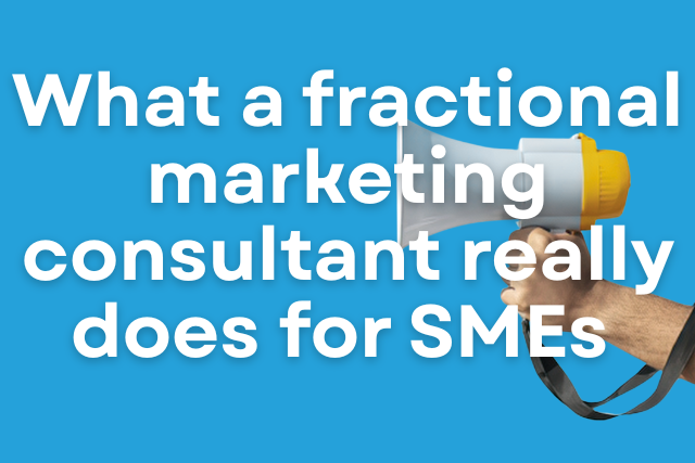 What a fractional marketing consultant for SMEs really does